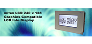 面板安装显示屏  mitex profibus LCD240 /128