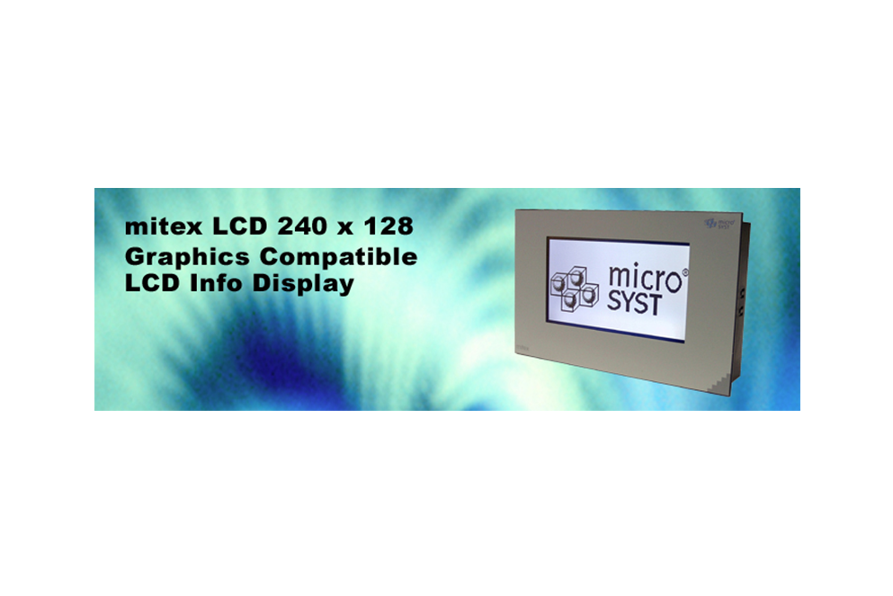 面板安装显示屏  mitex CAN LCD240/128