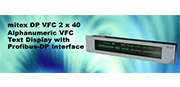 面板安装显示屏  mitex  VFC2/40